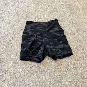 Black Camouflage Shorts